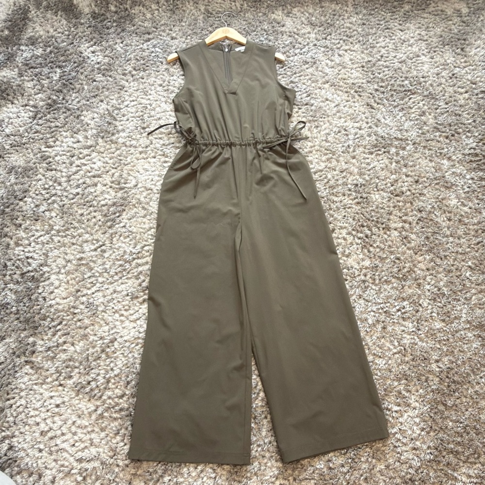 Calvin Klein Women’s Jumpsuit Size 4 Green Wide Leg - Picture 2 of 12